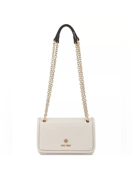 Nine West Handbags - Nine West Saoirse Mini Convertible Crossbody Flap Bag in Cream with Gold